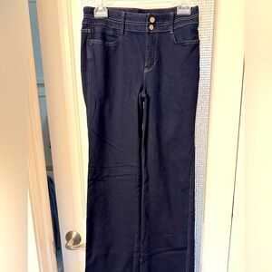 White House Black Market wide leg trouser jeans size 2